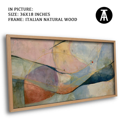 Artwork in Natural Wood Frame