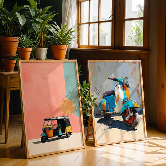 Heritage Indian Painting in a Lifestyle Setting