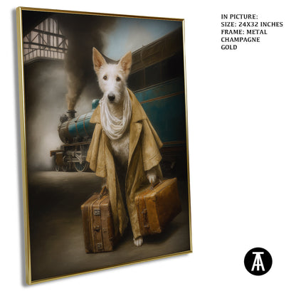 Artwork in Metal Champagne Gold Frame