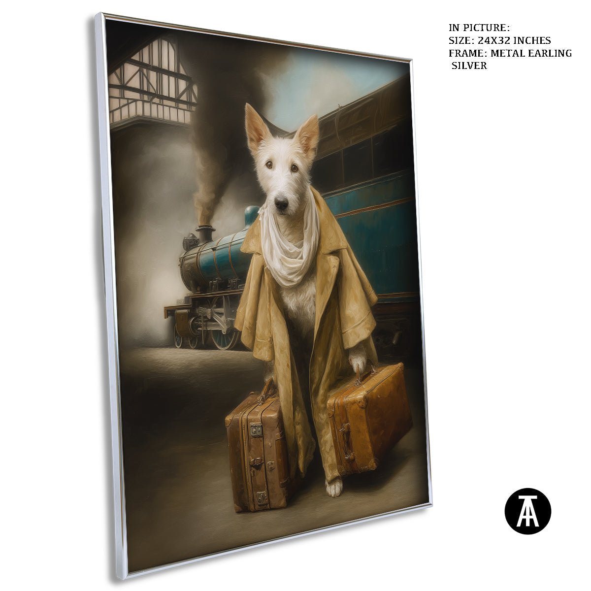 Artwork in Metal Earling Silver Frame