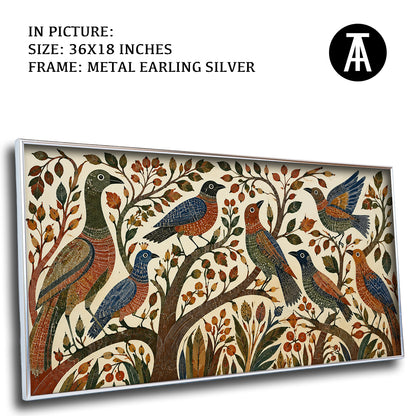 Artwork in Metal Earling Silver Frame
