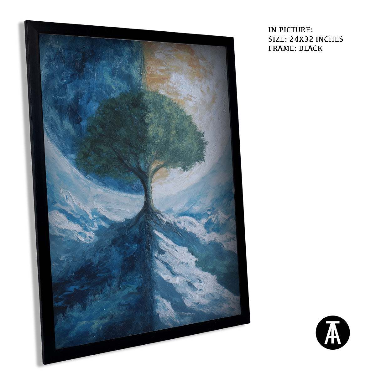 Artwork in Metal Earling Silver Frame