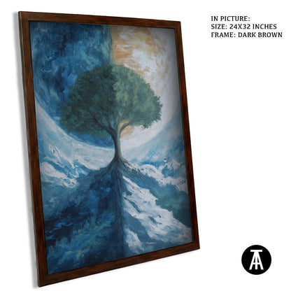 Artwork in Metal Champagne Gold Frame