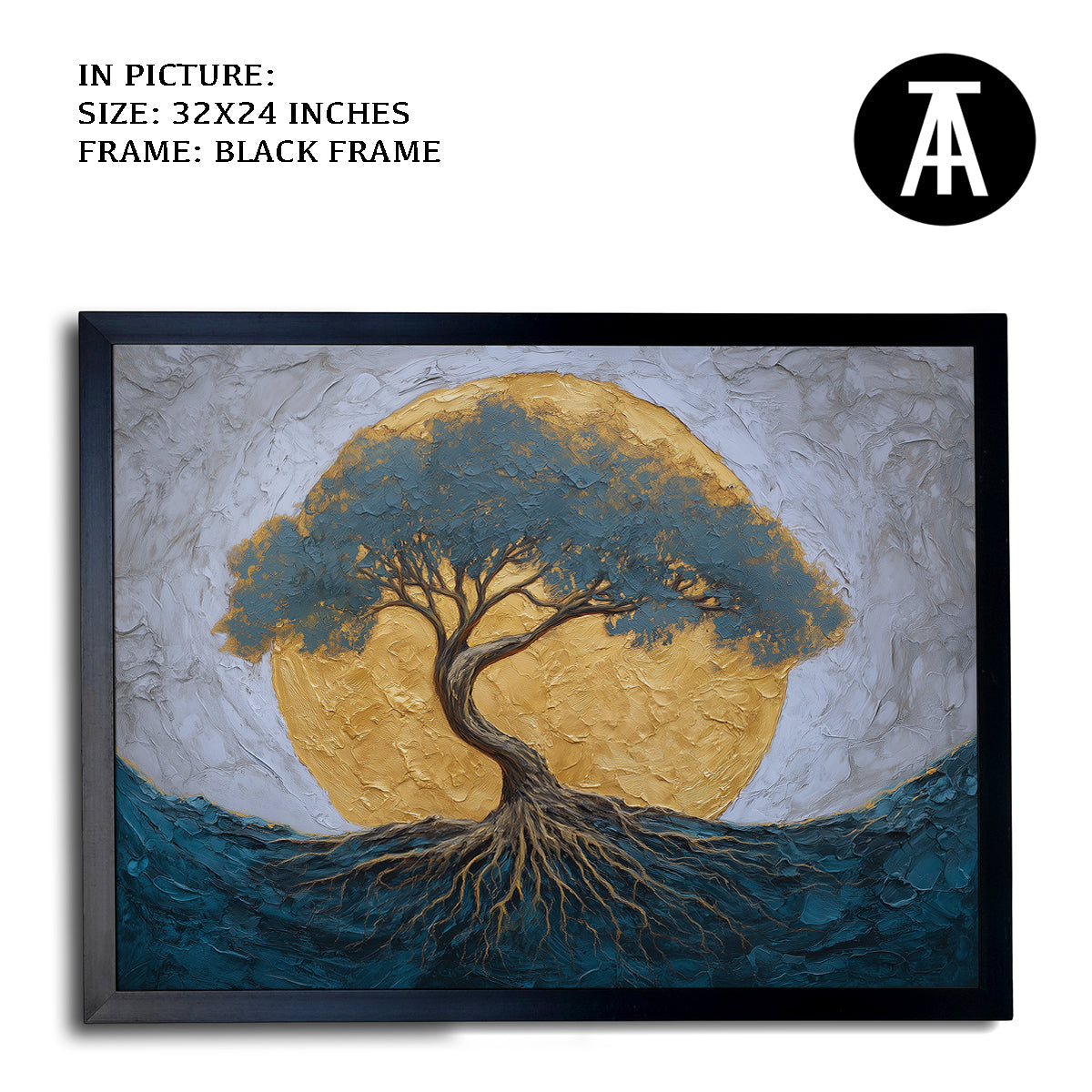 Artwork in Metal Earling Silver Frame