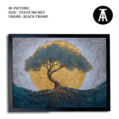 Artwork in Metal Earling Silver Frame