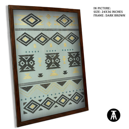 Artwork in Dark Brown Frame