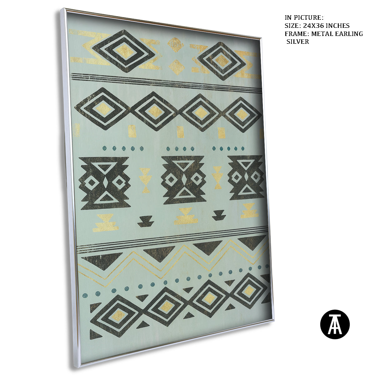 Artwork in Metal Earling Silver Frame