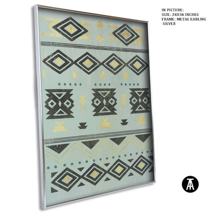 Artwork in Metal Earling Silver Frame