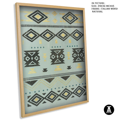 Artwork in Natural Wood Frame