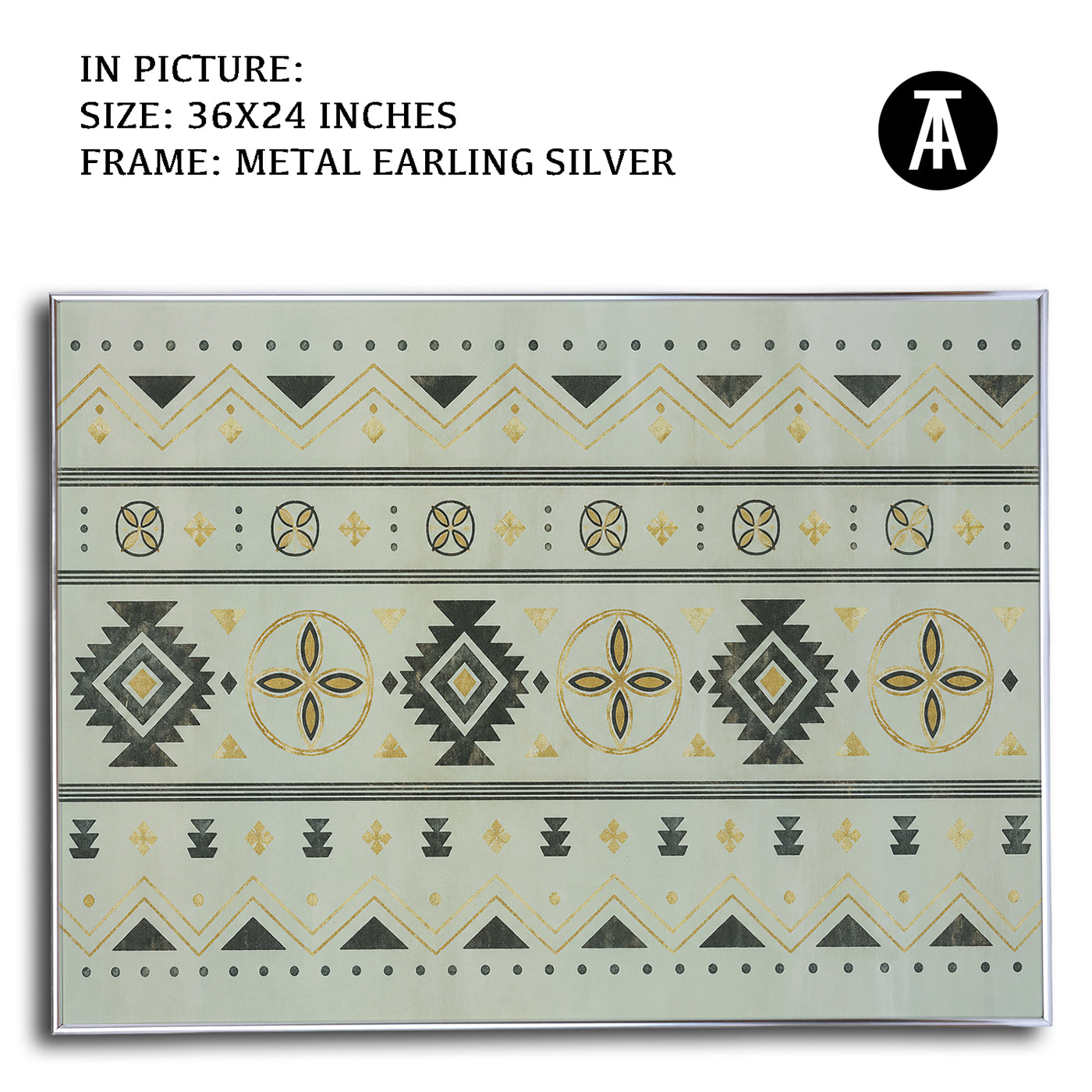 Artwork in Metal Earling Silver Frame