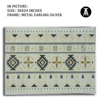 Artwork in Metal Earling Silver Frame