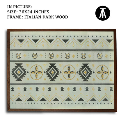Artwork in Dark Wood Frame