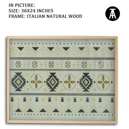 Artwork in Natural Wood Frame