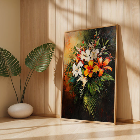 Floral Painting in a Lifestyle Setting
