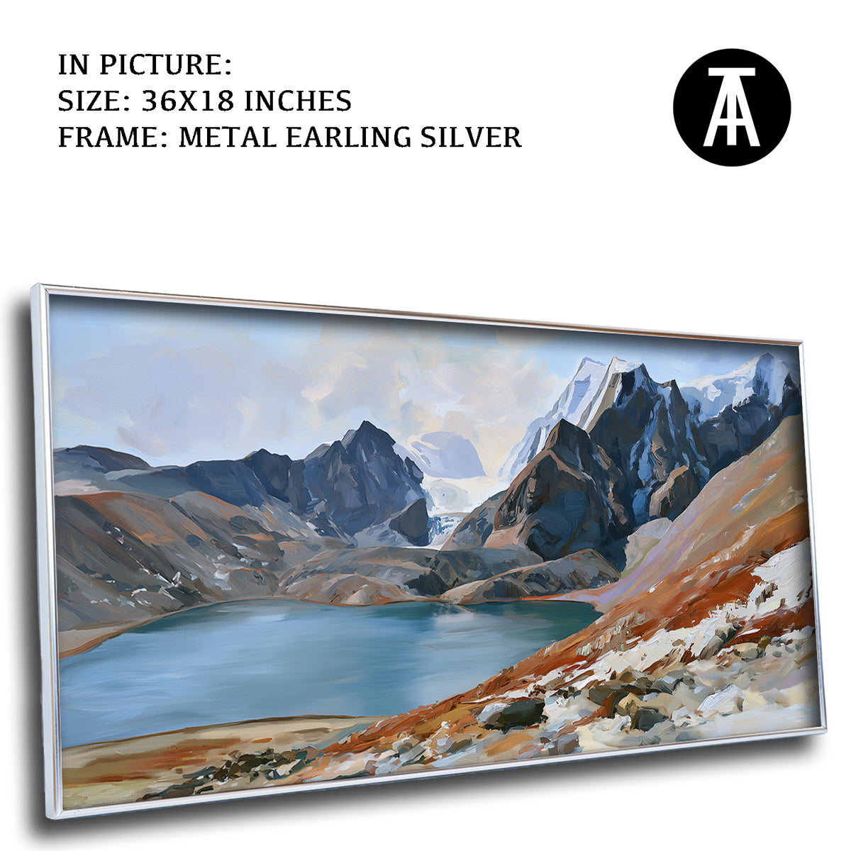 Artwork in Metal Earling Silver Frame