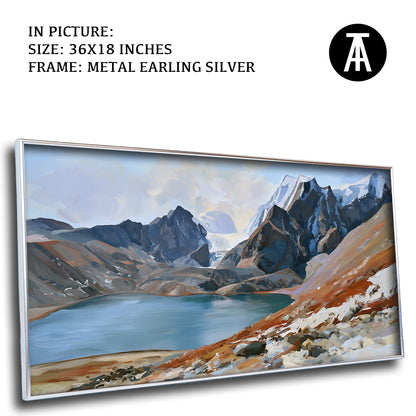 Artwork in Metal Earling Silver Frame