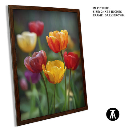 Artwork in Metal Champagne Gold Frame