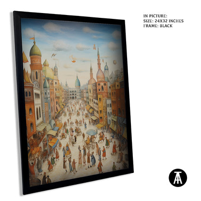 Sample Artwork in Black Frame