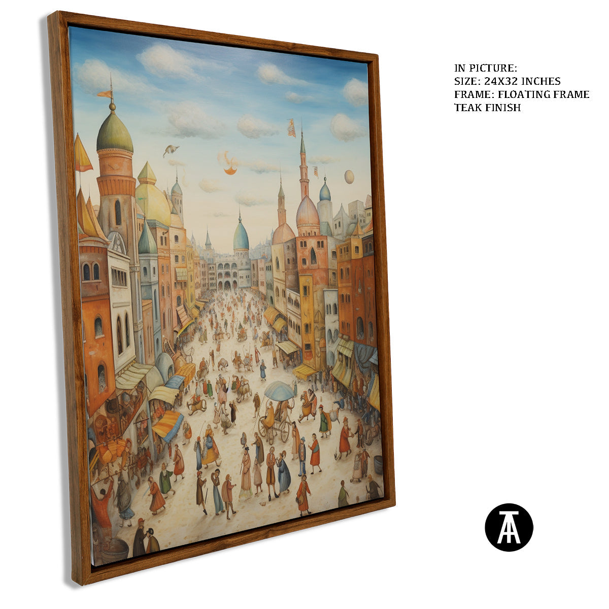 Sample Artwork in Floating Frame