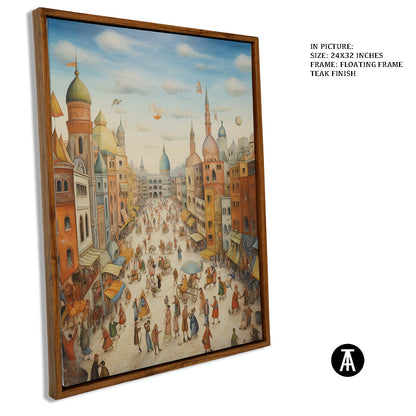 Sample Artwork in Floating Frame