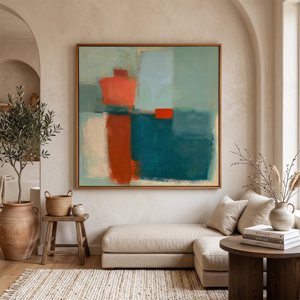 Abstract Art in a Lifestyle Setting