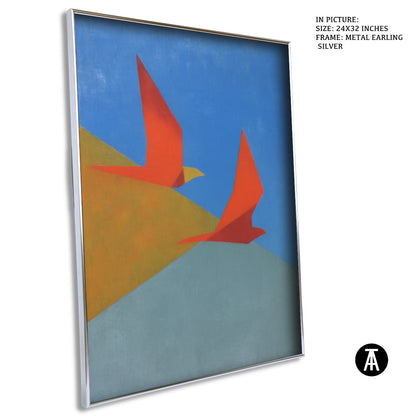 Artwork in Metal Earling Silver Frame