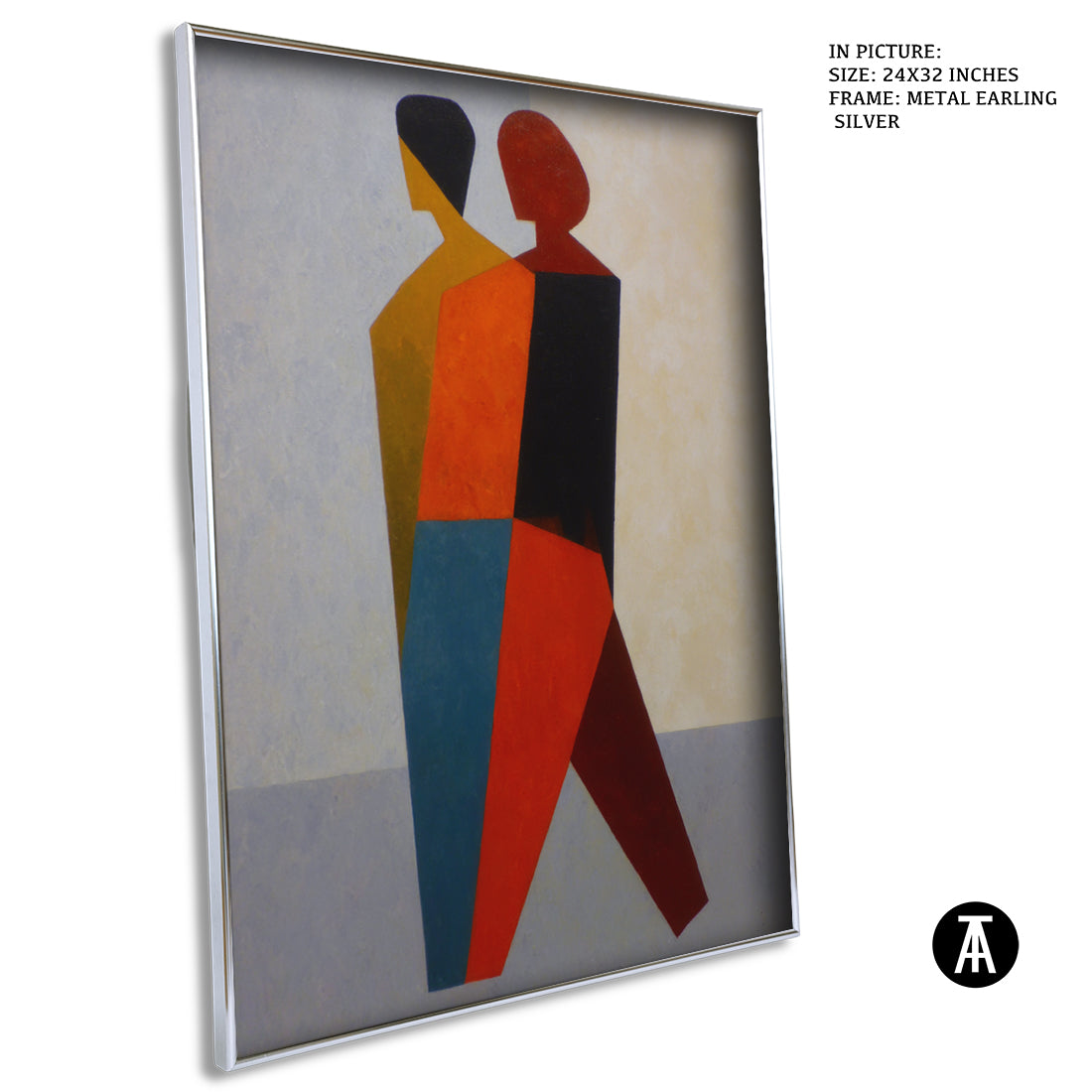 Artwork in Metal Earling Silver Frame