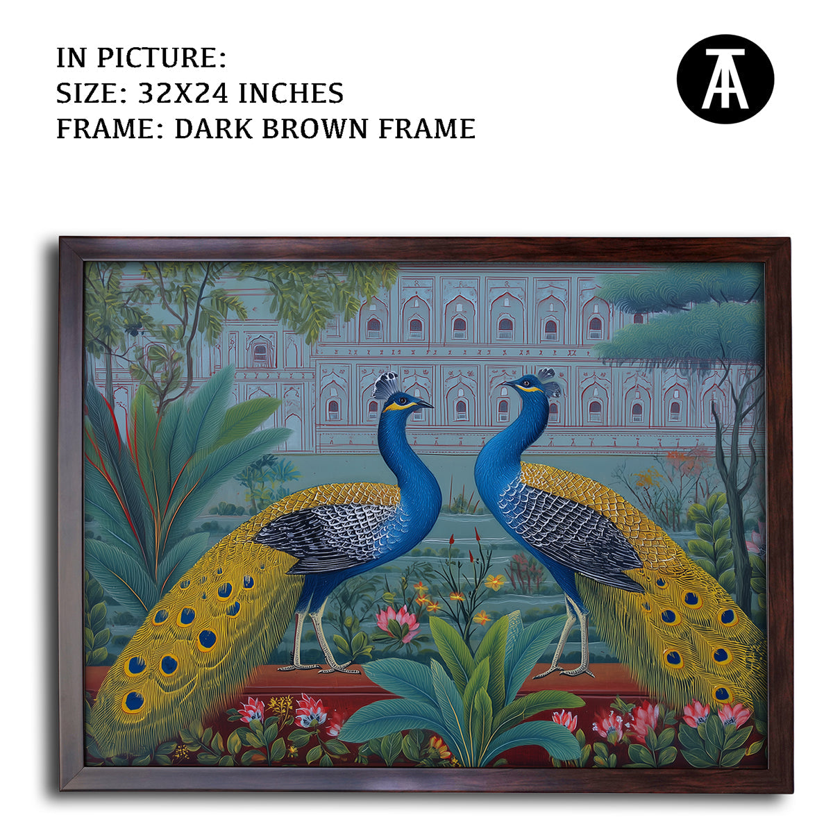 Artwork in Metal Champagne Gold Frame