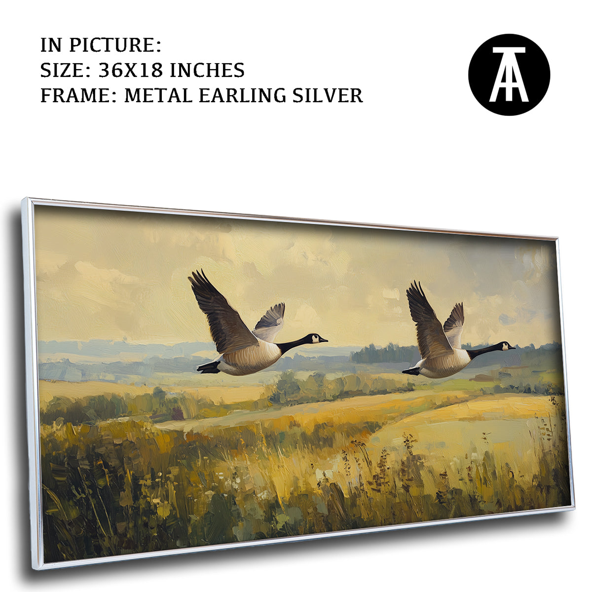 Artwork in Metal Earling Silver Frame
