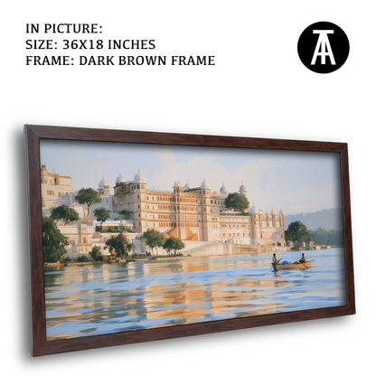 Artwork in Dark Brown Frame
