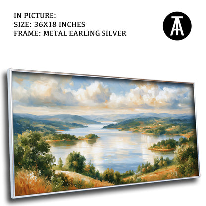Artwork in Metal Earling Silver Frame