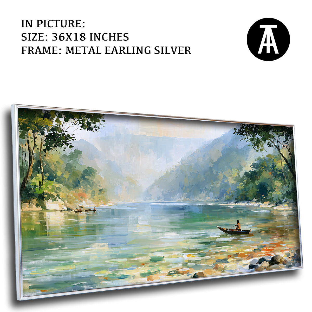 Artwork in Metal Earling Silver Frame