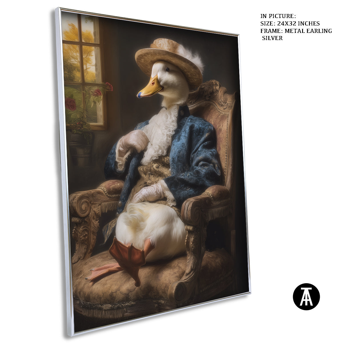 Artwork in Metal Earling Silver Frame