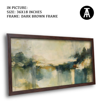 Artwork in Dark Brown Frame
