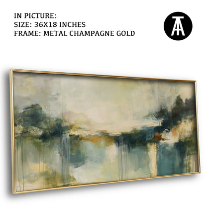 Artwork in Metal Champagne Gold Frame