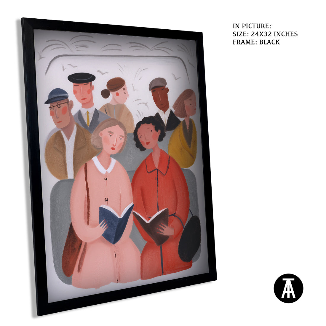 Sample Artwork in Black Frame