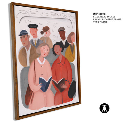 Sample Artwork in Floating Frame