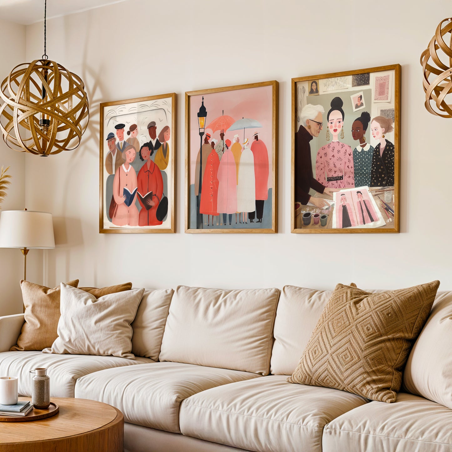 Gallery Wall Set in Lifestyle Setting