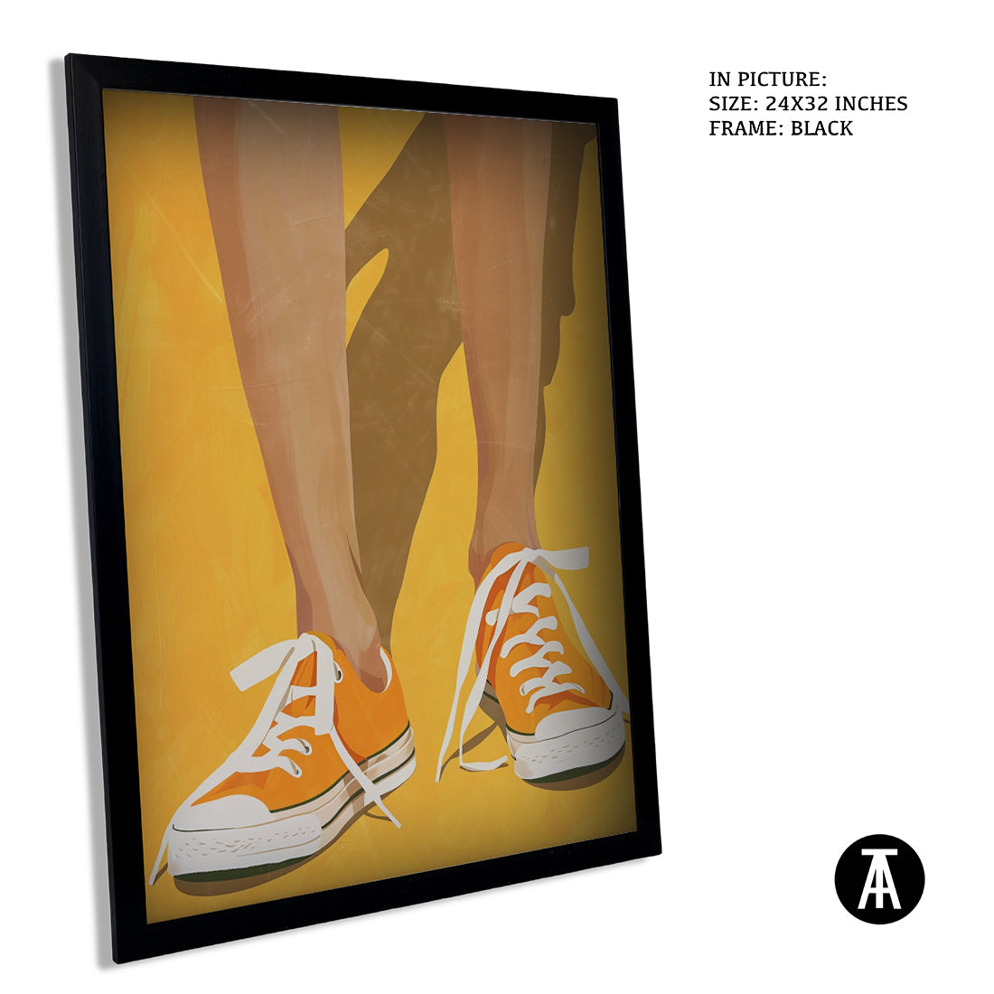 Sample Artwork in Black Frame