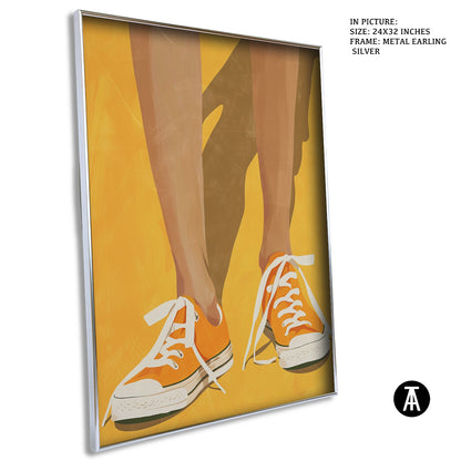 Sample Artwork in Earling Silver Metal Frame