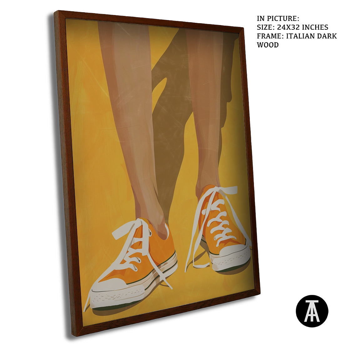 Sample Artwork in Italian Wood Framing Dark
