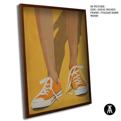 Sample Artwork in Italian Wood Framing Dark