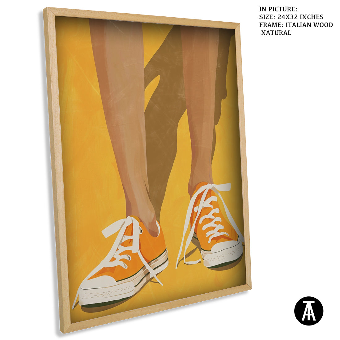 Sample Artwork in Italian Wood Framing Natural