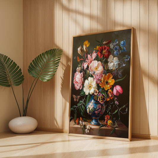 Floral Painting in a Lifestyle Setting