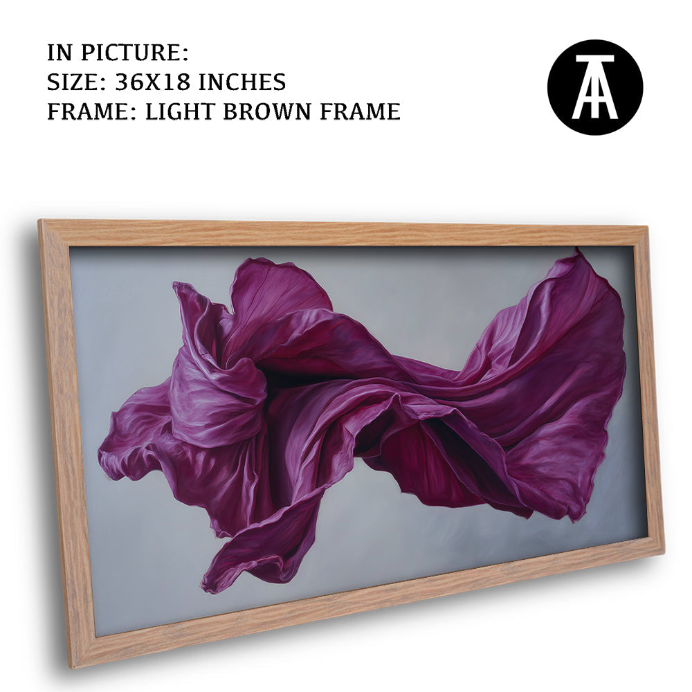 Artwork in Light Brown Frame
