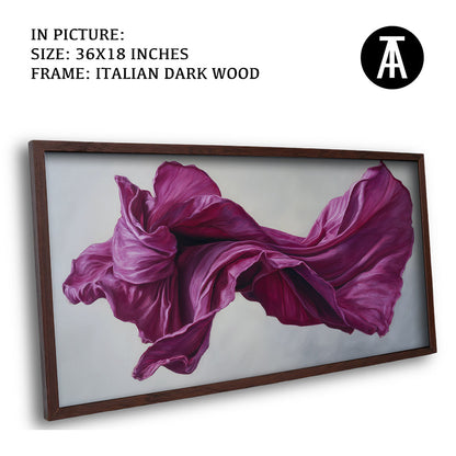 Artwork in Dark Wood Frame