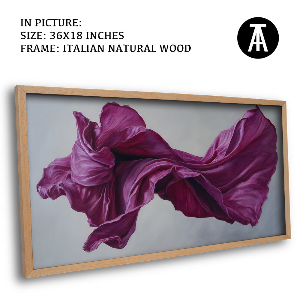 Artwork in Natural Wood Frame