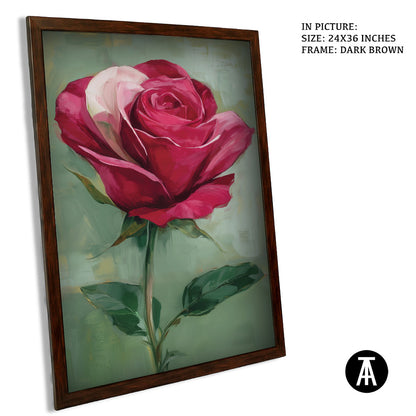 Artwork in Dark Brown Frame