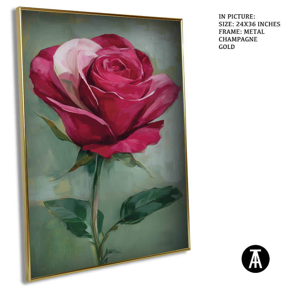 Artwork in Metal Champagne Gold Frame