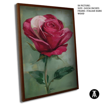 Artwork in Dark Wood Frame